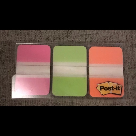 3M Post-it Tabs Flags 66 1 x 1.5” Fluorescent Neon Color Binder Planner Organize - Picture 6 of 7